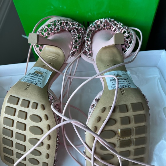 BOTTEGA VENETA Stretch Sandal Camellia Pink sz 38 1950$ - Picture 10 of 12